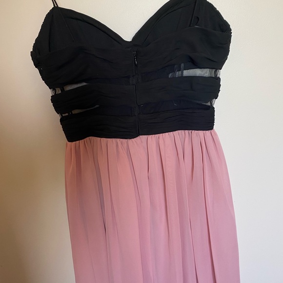 Black and pink chiffon dress - Picture 2 of 4